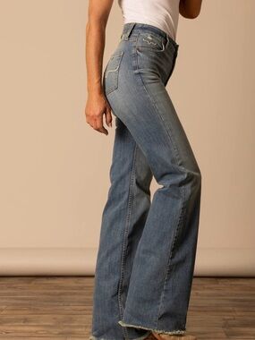 Kimes Ranch Blue High-Rise Flare Jeans